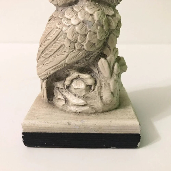 Vintage A Santini Resin Owl Sculpture Classic Figure Made in Italy 4.5 Inch Tall - Picture 3 of 16